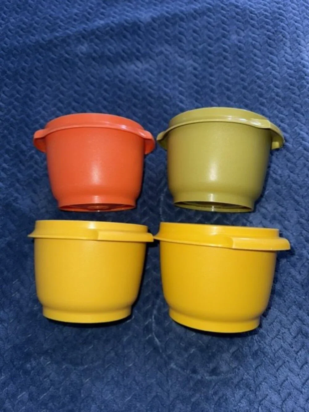 Vintage Tupperware Bowls Set of 4 – Retro Harvest Colors